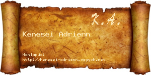 Kenesei Adrienn névjegykártya